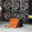 4 Drawers Large Toolbox - Orange 4