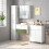 Bathroom Cabinet Freestanding Storage Unit High Gloss With Drawer 2