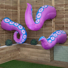 Set of 3 Light up Large Inflatable Octopus Tentacles Halloween Decoration with LEDs