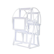 (White)Ferris Wheel Memorabilia Frame With Elegant White And Copper Borders For Room Living