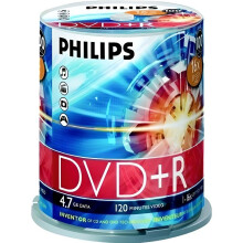 DVD+R Philips - 16x - 100 Stück - 4,7 Go - Spindel