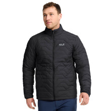 (M, Black) Jack Wolfskin Mens Flextrek Windproof Insulated Water Repellent Jacket