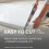 Modern Quadrant Shower Tray 800 x 800mm Low Profile Slimline Lightweight White 4
