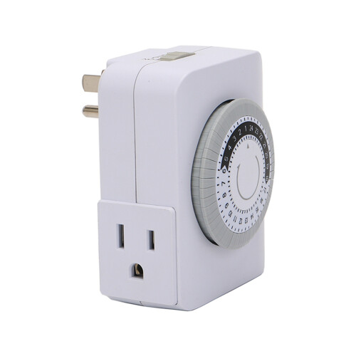 US Plug, 4Pcs 24-Hour Outlet Timer with 2 Grounded Outlets,Programmable Timer for Electrical Outlets,30-Minute Intervals 2