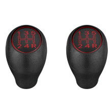 2X 5-Versnellingsbak Handgeschakelde Autoversnellingspookknop Schakelhendel voor 504 505 309 205 CTI Rood ABS