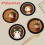 (12X12CM)Adorable Circular Silicone Desk Protectors With Cartoon Prints For Table Workspace And 1