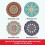 (Set A,12x12cm)Modern Rubber Coaster Set With Heatresistant Patterned Surface For Home Dining 1