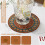 (12X12CM)Sottobicchieri coibentati stile boemo con materiale in gomma per cucina pranzo intrattenimento e 8