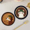 (12X12CM)Adorable Circular Silicone Desk Protectors With Cartoon Prints For Table Workspace And 8