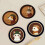 (12X12CM)Adorable Circular Silicone Desk Protectors With Cartoon Prints For Table Workspace And 2