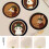 (12X12CM)Adorable Circular Silicone Desk Protectors With Cartoon Prints For Table Workspace And 9