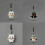 (Style K)Cat Cute Plush Doll Pendant With Rainbow Scarf Car Backpack Accessories Decor 2