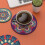 (Set C,12x12cm)Modern Rubber Coaster Set With Heatresistant Patterned Surface For Home Dining 3