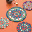 (Set B,22x22cm)Modern Rubber Coaster Set With Heatresistant Patterned Surface For Home Dining 4
