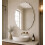 Frameless Asymmetrical Oval Zig Zag Mirror 40x60Cm 1