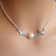 Bird Jewelry Minimalist With Silver Plated Alloy Pendant For Women Daily Life