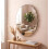 Frameless Asymmetrical Oval Zig Zag Mirror 40x60Cm 2