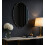 Frameless Asymmetrical Oval Zig Zag Mirror 40x60Cm 3
