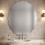 Frameless Asymmetrical Oval Zig Zag Mirror 40x60Cm 5