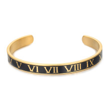(Gold B) Punk Retro Titanium Steel Bracelet With Gold Plating For Travel Celebrations And Gifts