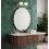 Frameless Asymmetrical Oval Zig Zag Mirror 40x60Cm 4
