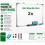 2x Magnetic Whiteboard 60x40cm Silver Frame Pen Tray 1