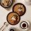 (12X12CM)Adorable Circular Silicone Desk Protectors With Cartoon Prints For Table Workspace And 4