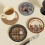(12X12cm)Handwoven Rubber Coaster Set With 3d Pattern For Tabletop Decor Safety And 3