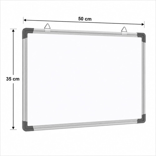 2x Magnetic Whiteboard 50x35cm Dry Wipe Board Tray 2