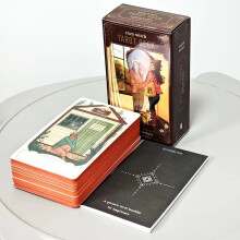(Cozy Witch Tarot)Copperprinted Tarot Deck With Colorful Edges For Card Games And Activities Divination