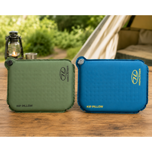Highlander KIP Self-Inflating Camping Pillow |Olive Green 1