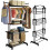 Straame 4 Tier Airer Foldable Drying Rack Black 1