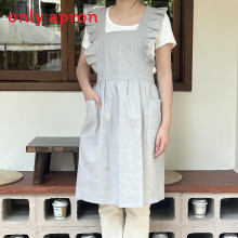 (Grey)Rustic Style Sleeveless Apron For Coffee Shop Art Students And Floral Arrangements