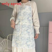 (Whole Body)Blue Border Waterproof Apron With Sleeveless Layout For Food Professionals Industry