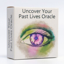 Uncover Past Life Tarot Deck In White Watercolor Style For Mystical Practice Meditation And