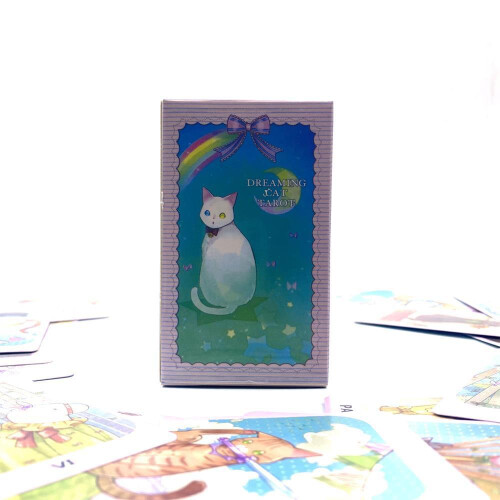 Dreaming Cat Tarot Card Set With Protective Bag For Personal Growth Divination And 2