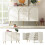 (Cream White) Cream Sideboard 140x40x84cm 2Doors 3Drawers Shelf 2