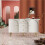(Cream White) Cream Sideboard 140x40x84cm 2Doors 3Drawers Shelf 10