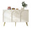(Cream White) Cream Sideboard 140x40x84cm 2Doors 3Drawers Shelf 11