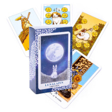 Lunalapin Rabbit Tarot Oracle Cards With Thick Stock For Selfdiscovery And Past Life Reading