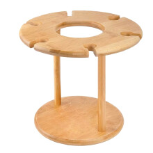 Rastrelliera per Bicchieri da Vino Porta Calici Indipendente Porta Bicchieri da Vino In Legno di Bambù Naturale Porta Bicchieri da Vino da Tavolo