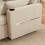 (Beige, Fabric) Beige Convertible Sectional Sofa Bed 3-Seat 11