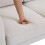 (Beige, Fabric) Beige L-Shaped Sofa 204x136x80cm Modular Chaise 8