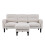 (Beige, Fabric) Beige L-Shaped Sofa 204x136x80cm Modular Chaise 9