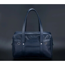 (dark blue) Japanese two-dimensional student JK uniform bag girl PU schoolbag COS wear-resistant waterproof one-shoulder Messenger handbag
