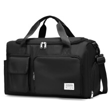 (black) UNIXINU Carry On Travel Bag Large Capacity Weekender Overnight Duffle Bags with Shoe Compartment Sports Fitness Bags for Women