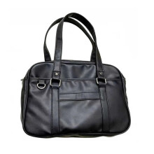 (Black) 2024 New Women Japanese JK Uniform PU Bag Student Commuter School Bag Large Capacity One Shoulder Straddle Bags Handbag ToteBag