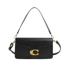 (black) 26 New Niche Bag Women's Premium Texture Solid Color Simple and Versatile Small Square & Commuter Multi-Compartment Shoulder Bag