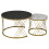 (Grey) Modern Marble Coffee Table Set of 2 8