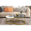 (Grey) Modern Marble Coffee Table Set of 2 12